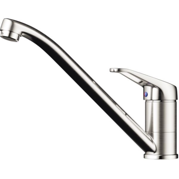 Смеситель для кухни, OMOIKIRI, Kado, тип открывания воды-однорычажный, тип регулирования воды-керамический картридж, монтаж-на раковину/столешницу, отверстия для монтажа-1, высота, мм-176, вынос излива, мм-259, тип излива-поворотный, тип подводки-гибкая,