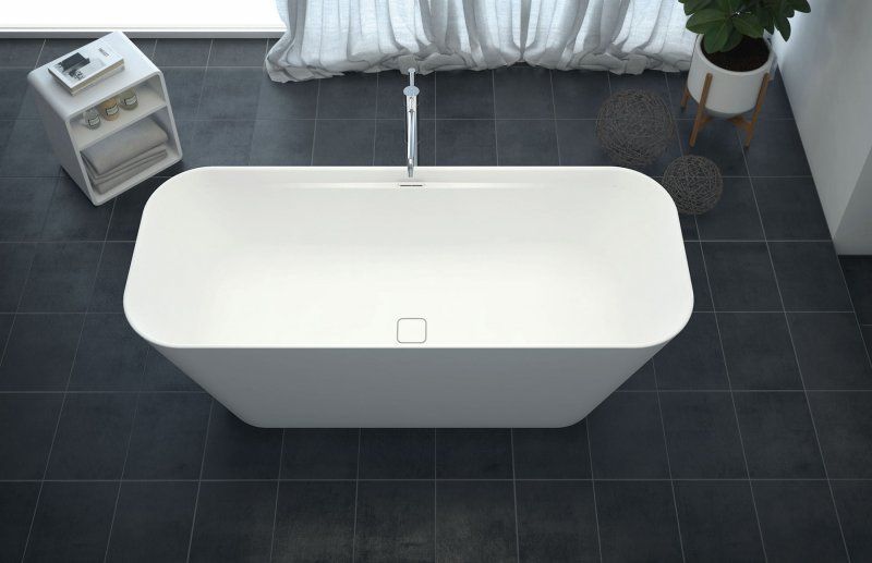 Ванна из искусственного мрамора CEZARES TITAN-SQUARE-170-70-57