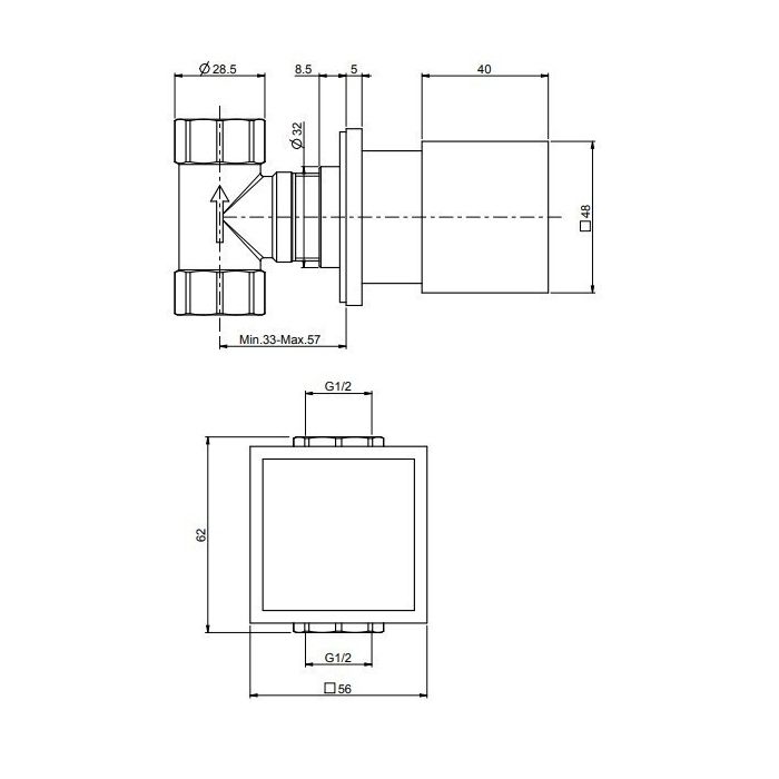 FIMA|Carlo Frattini Внутренняя часть встраваемого запорного клапапна