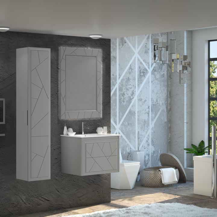 Зеркало Opadiris Луиджи 70 серый матовый Opadiris Серый Зеркало Opadiris Луиджи 70 серый матовый Opadiris Серый