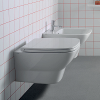 GLOBO Daily Унитаз подвесной Безободковый 53*37см, с системой скрытого крепежа, цвет белый