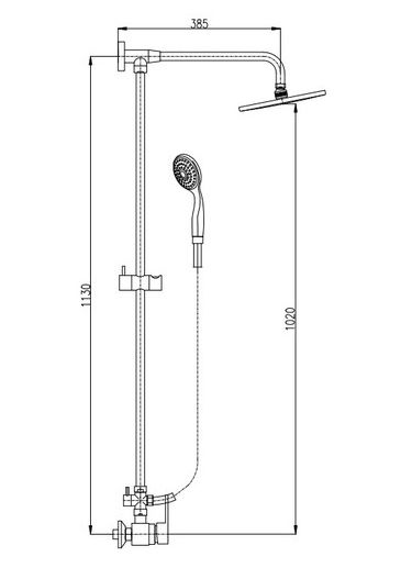 Душевая система Rav Slezak Zambezi ZA082.5/4