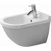 Биде, Duravit, Starck 3, ширина, мм-365, глубина, мм-540, высота, мм-335, тип установки-подвесной, форма чаши-овальная, отверстия для смесителя-одно, материал-керамика, крепеж-есть, цвет-белый