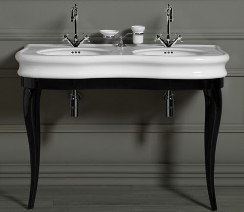 SIMAS Lante Деревянная структура 112,5*50,5*h75.5см под консоль LA12, цвет чёрный глянцевый, артикул LAM120 nero