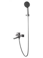 Смеситель для ванны с душем WONZON & WOGHAND FRAME, Темный графит (WW-88639010-BGM)