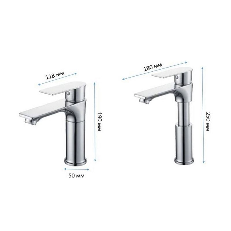 Смеситель для раковины D-Lin D110373, хром