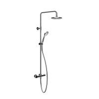 Gessi Emporio Emporio shower Настенный смеситель-термостат, душевая головка, переключатель, штанга, шланг, душ, цвет: Chrome