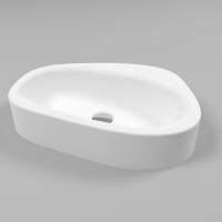 Умывальник WHITECROSS Moonstone D 50x35 (белый мат) иск. камень