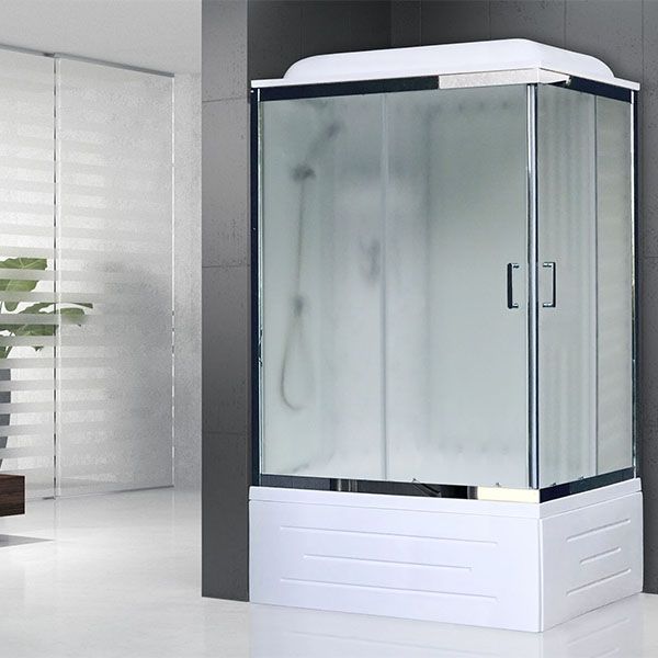 Душевая кабина Royal Bath BP 100х80 RB8100BP6-WC-CH-L стекло матовое задняя стенка Белая Душевая кабина Royal Bath BP 100х80 RB8100BP6-WC-CH-L стекло матовое задняя стенка Белая