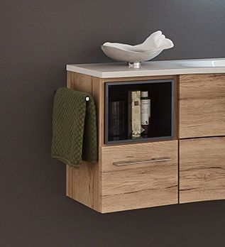 Marlin 3160motion, боковой шкаф под рак. 30х48см (1 верхняя полка и 1 ящик) для тумбы WNWUG92DR, цвет включая полку дуб натуральный