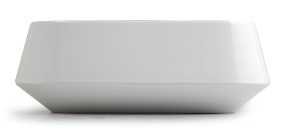 White Tao, накладная прямоугольная раковина 50x42x18h см, цвет белый глянцевый, артикул W1040701