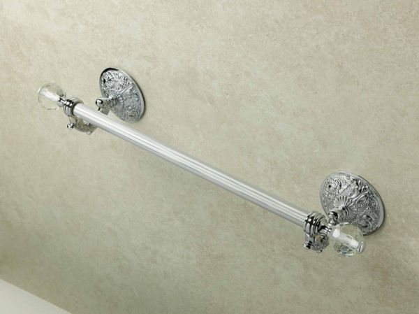 Stil Haus Noto Light, полотенцедержатель со стеклом Murano, длина 55 см, цвет хром