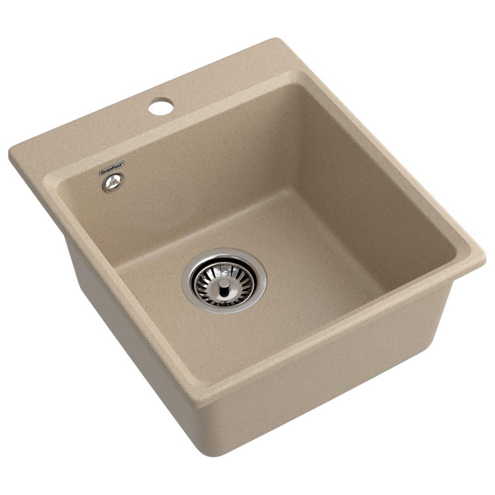 Кухонная мойка GranFest GF-LV-420, песочный, артикул GF-LV-420 песочный