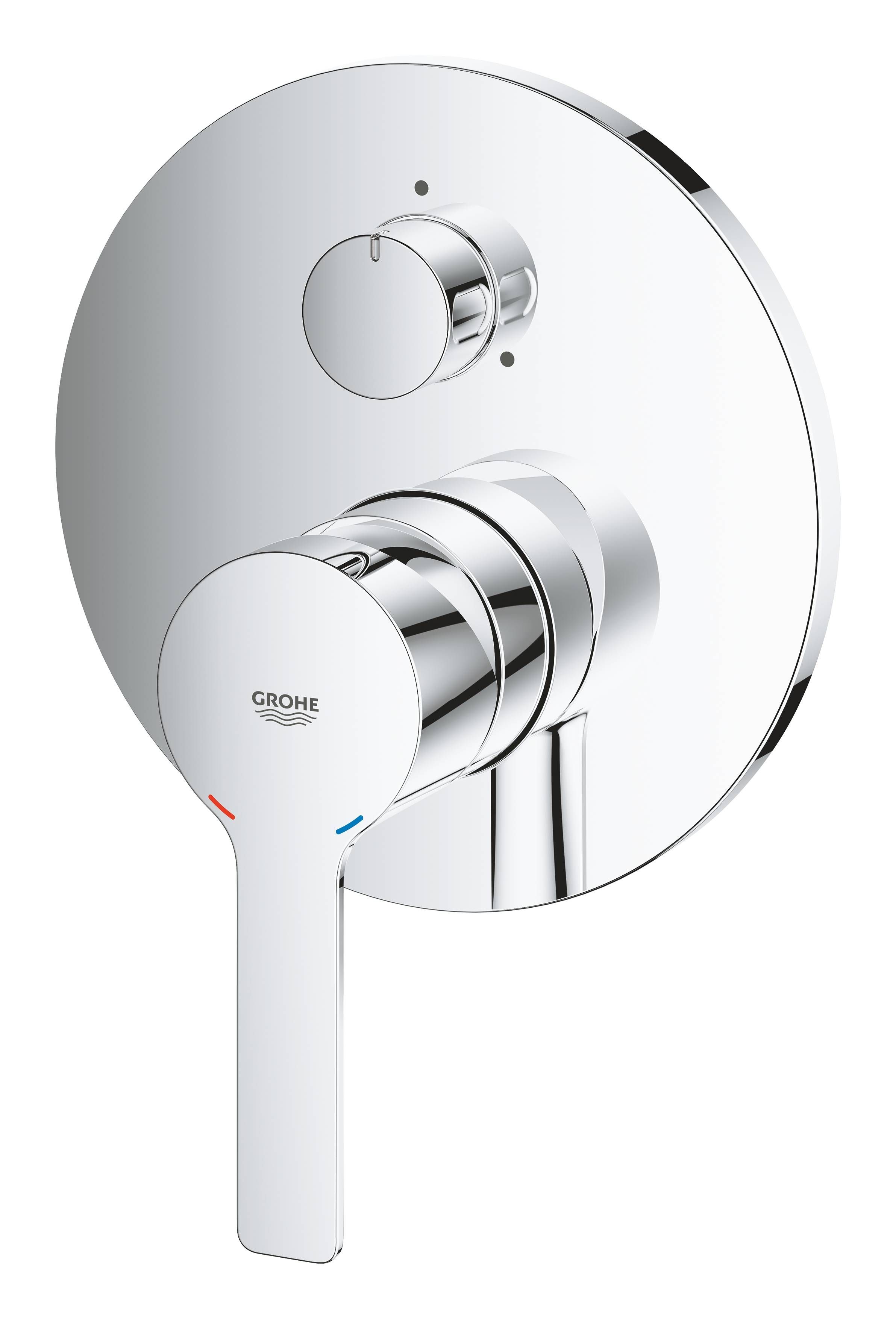 Внешняя часть смесителя для ванны GROHE Lineare New с переключателем на 3 положения, хром (24095001) Внешняя часть смесителя для ванны GROHE Lineare New с переключателем на 3 положения, хром (24095001)