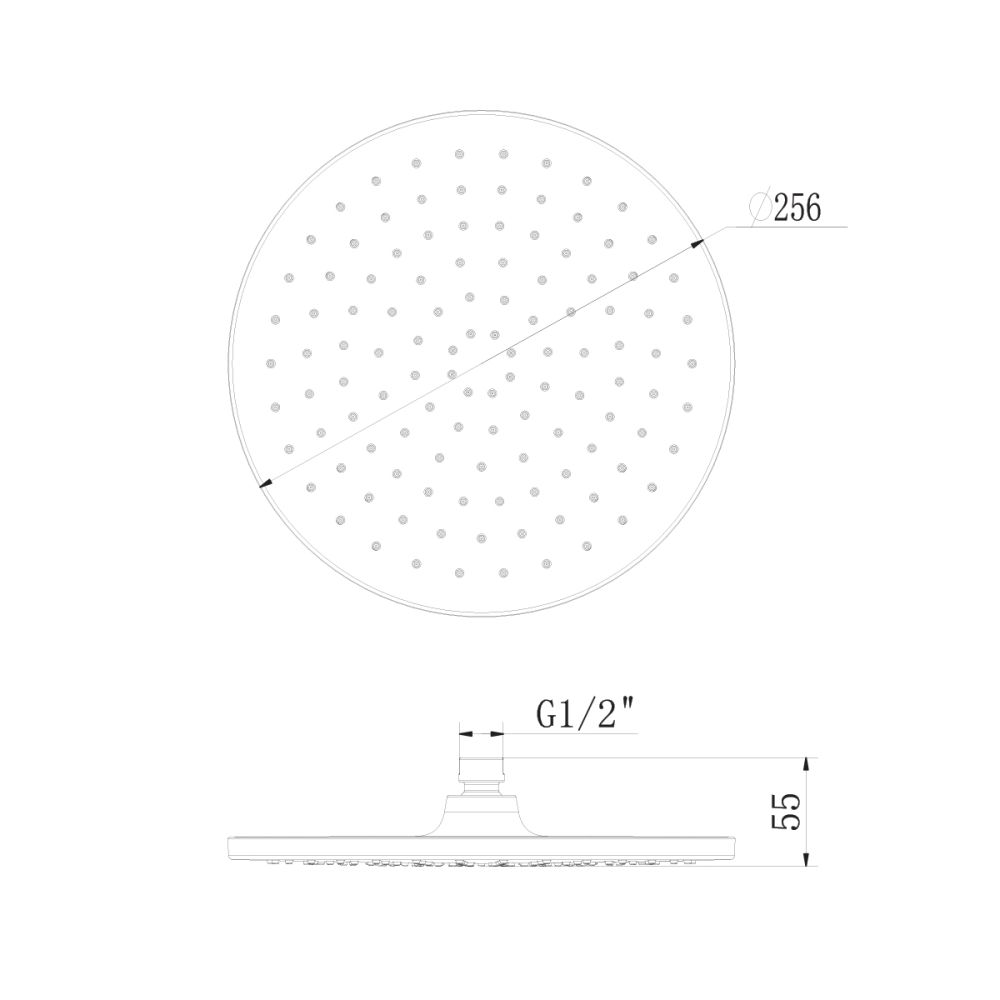 Лейка для верхнего душа Lemark, 1-функциональная (LM8132C), артикул LM8132C