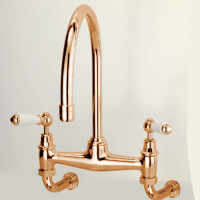 Devon Heritage Смеситель для кухни настенный, цвет светлое золото