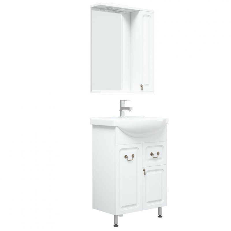 Зеркало-шкаф "Элегия Ретро 60", бронза