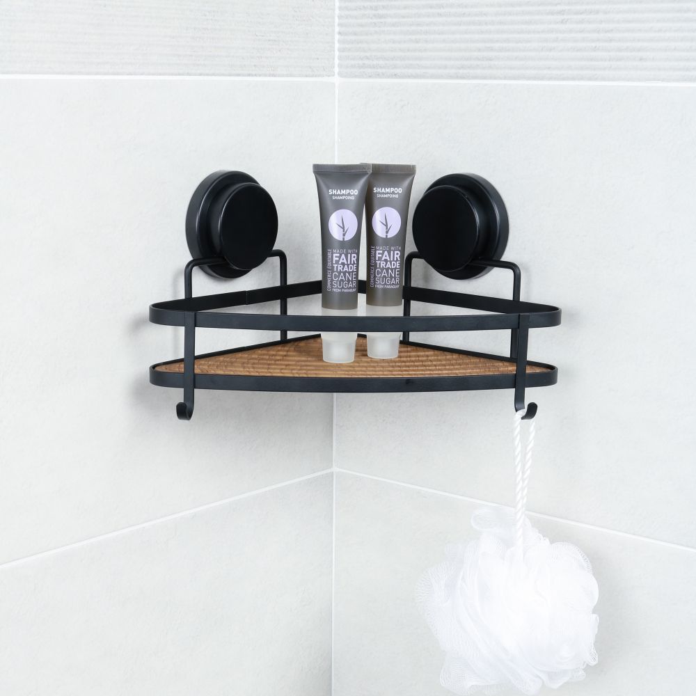 Полка металличеcкая угловая FIXSEN MAGIC  FX-920B-1, черный