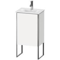 Duravit XSquare Тумба напольная под раковину # 073345, 1 дверца, петли слева, 592x430x308мм, цвет White High Gloss