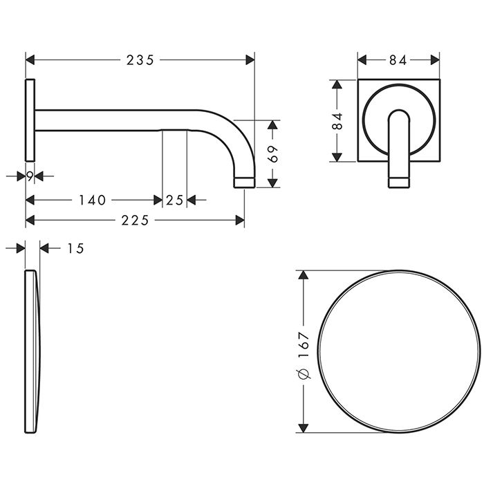 AX Uno² Электронный Смеситель , цвет шлифованное золото AX Uno² Электронный Смеситель , цвет шлифованное золото