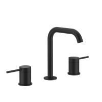GESSI 316 Смеситель для раковины на 3 отверстия, без донного клапана, излив 156мм, h=201мм, цвет: Black XL