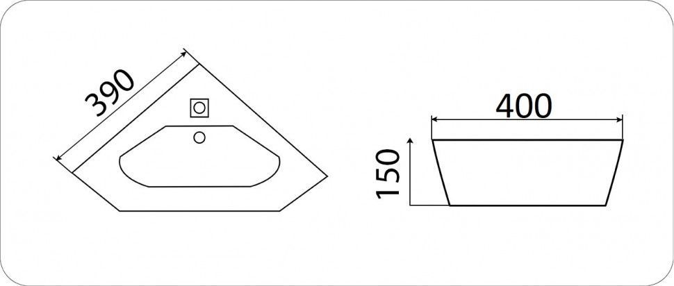 Умывальник CeramaLux 7012J Умывальник CeramaLux 7012J