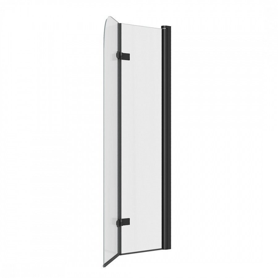 Шторка на ванну 80х140 см Maretti Valentina VA41R8014097-560, профиль черный, артикул VA41R8014097-560