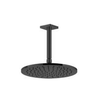 GESSI Rilievo Потолочная душевая головка шарнирная на 1/2'', Ø250мм, длина изгот. под заказ (105 - 1855мм), цвет: nero XL