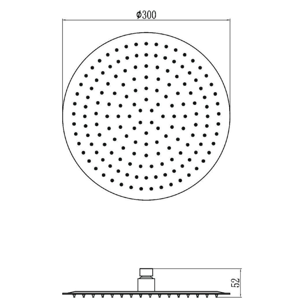 Верхний душ Savol S-000Y12, хром