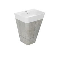 AZZURRA BUILD  раковина подвесная/накладная  65х50х16 см с 1 отв. под смеситель , цвет белый