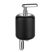 Gessi Goccia Дозатор для жидкого мыла подвесной, цвет: хром/черный Gessi Goccia Дозатор для жидкого мыла подвесной, цвет: хром/черный
