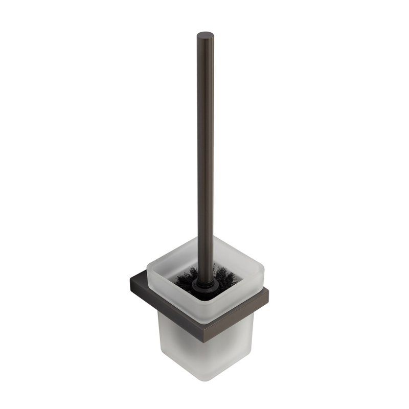 SLIDER-TBS-V-NOP Ёршик для унитаза, подвесной, стекло, исполнение черный матовый, артикул SLIDER-TBS-V-NOP