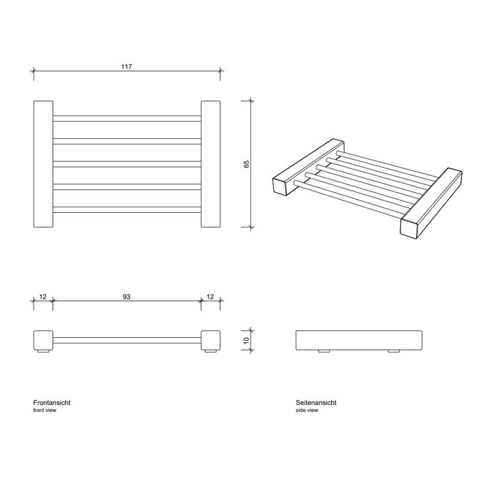 Decor Walther DW 995 Мыльница настольная, цвет: никель сатинированный ЗАКАЗ ПО ЗАПРОСУ, артикул 0824876