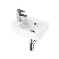 Комплект 3 в 1 Lavinia Boho One 21510480, подвесная фарфоровая раковина 37 см, смеситель, латунный сифон