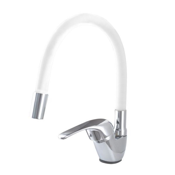 Смеситель для кухни Сантаком stOMEGA 3398-3, белый