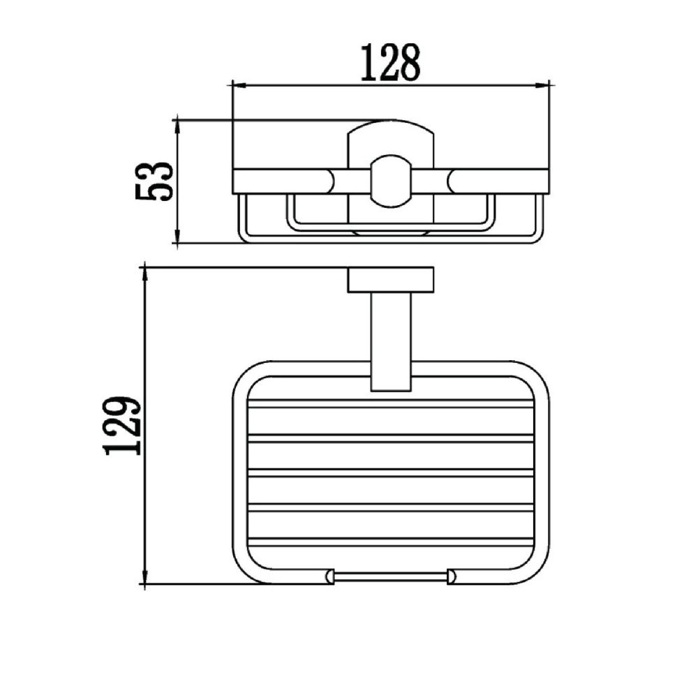 Мыльница Savol S-009932, хром, артикул S-009932