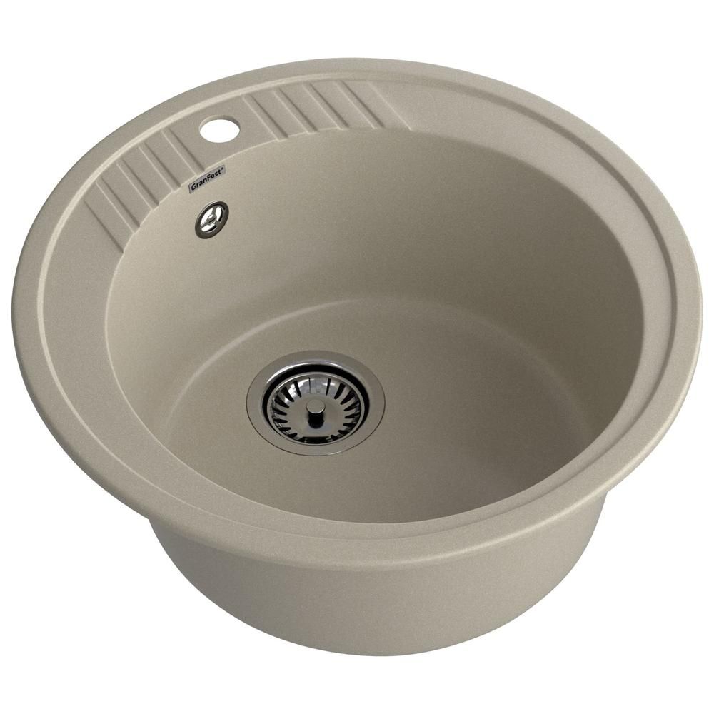 Кухонная мойка GranFest RONDO 520, топаз, артикул R-520 топаз