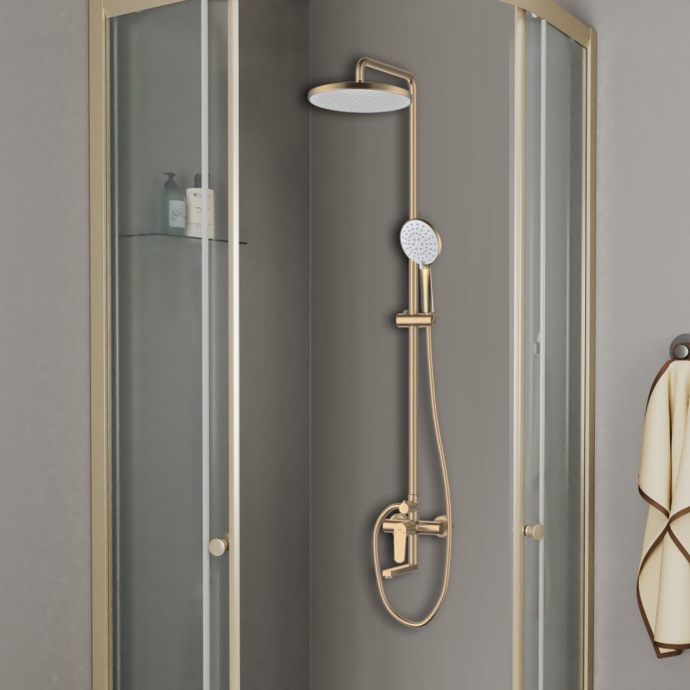 Душевая система D&K Bayern.München матовое золото (DA1563707B18), артикул DA1563707B18