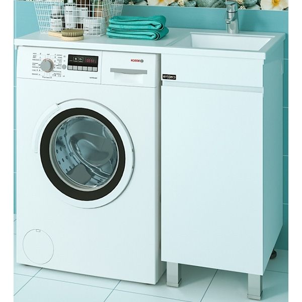 Тумба под раковину над стиральной машиной напольная "Марс-38" 1 дверь, (ум. Лидер 1000 литой мрамор) Тумба под раковину над стиральной машиной напольная "Марс-38" 1 дверь, (ум. Лидер 1000 литой мрамор)