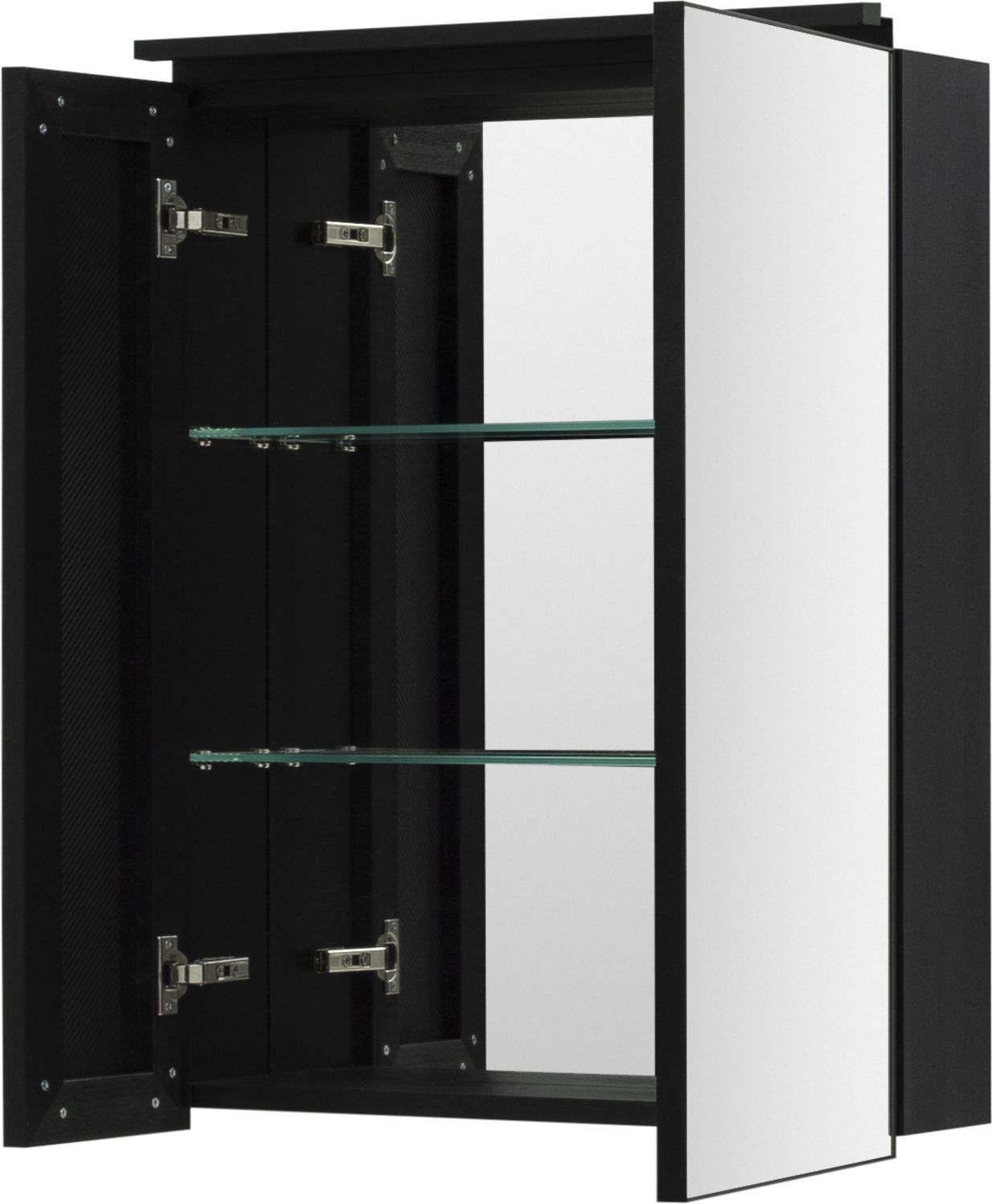 Зеркальный шкаф De Aqua Алюминиум 60 черный