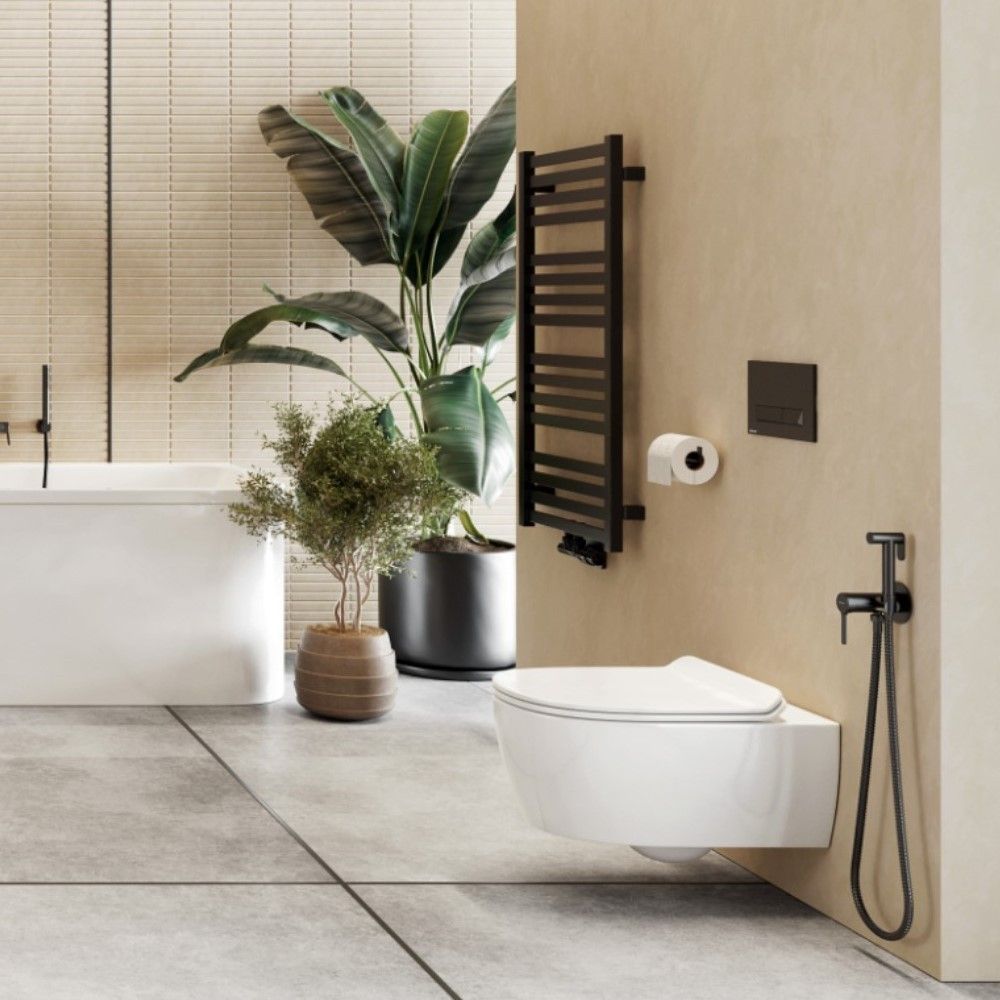 Смеситель для биде скрытого монтажа EXCELLENT Pi AREX.1204BL (черный мат)