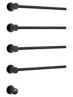 Полотенцесушитель электрический встраиваемый WONZON & WOGHAND HAMBURG, Черный матовый (WW-AL314-MB)