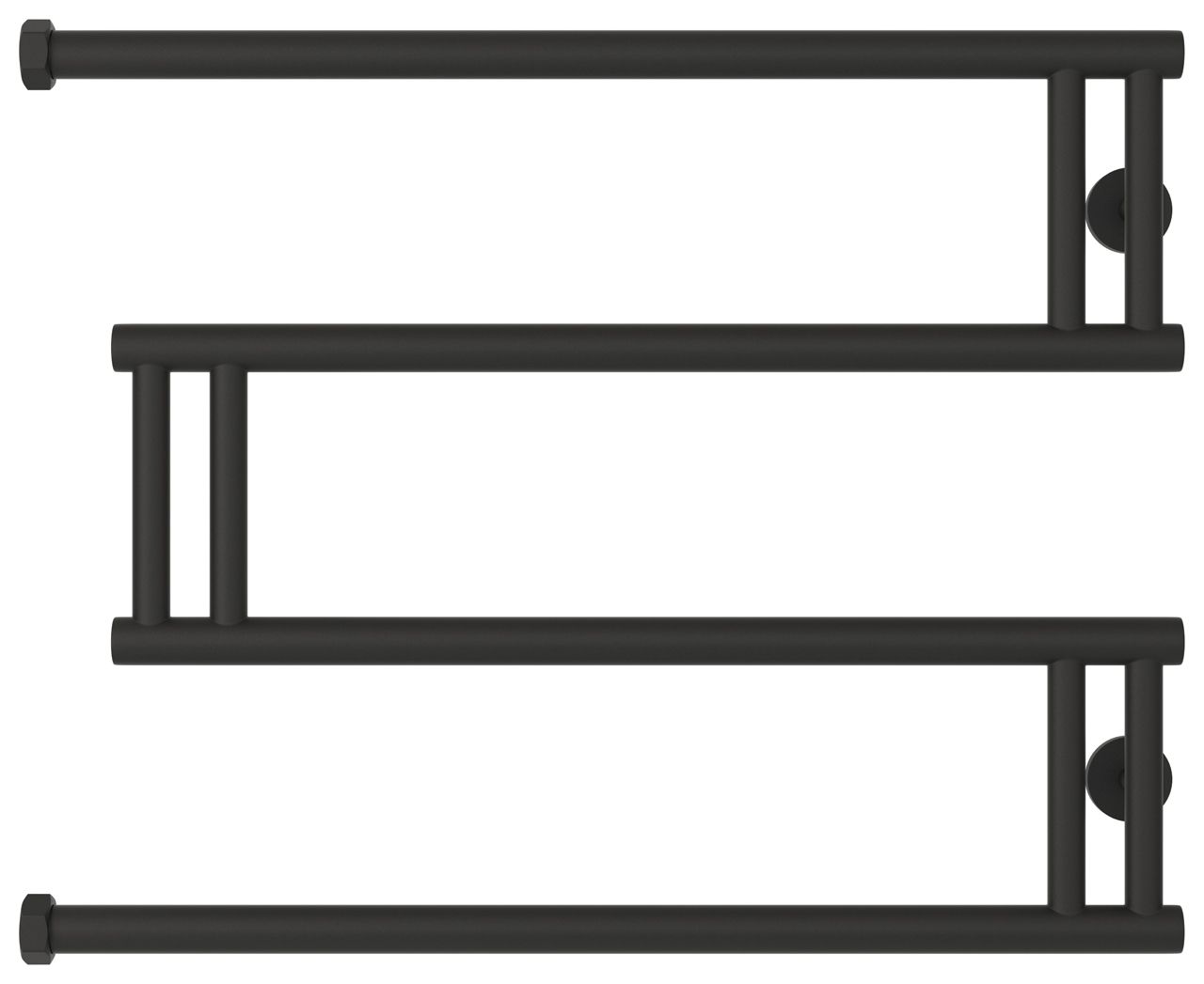 Полотенцесушитель водяной High-Tech model "M+" 500х650 (МУАР Темный Титан)