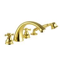 LADY См-ль на борт ванны, на 4 отв., золото