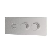 Fima Carlo Frattini Outdoor Смеситель для душа, встраиваемый, с переключателем на 2 выхода, цвет: нержавеющая сталь