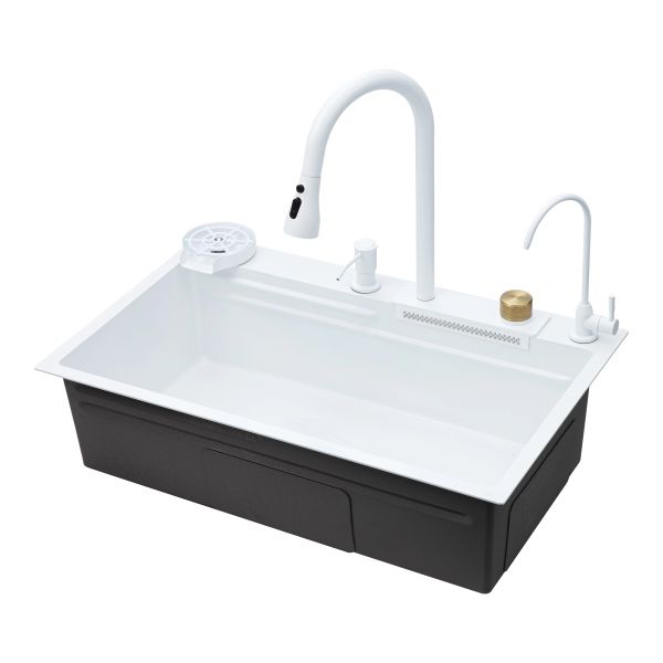 Многофункциональная кухонная мойка Savol S-SC003W, белый