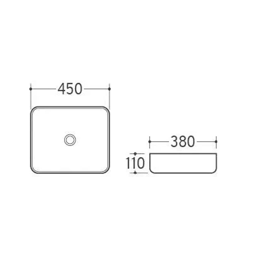 Раковина чаша Velvex 78537, белый, артикул 78537