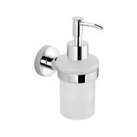 Диспенсер SAMBA стеклянный для мыла 150 мл, настенный, матовое стекло, хром, Sapho