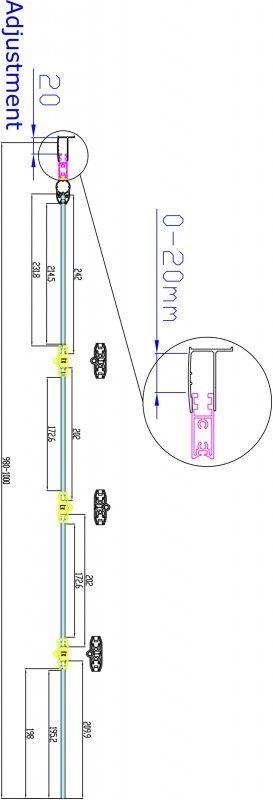 Душевая шторка на ванну CEZARES PRATICO-V4