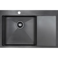 Кухонная мойка Paulmark Elde 78 PM807851-GML Вороненая сталь
